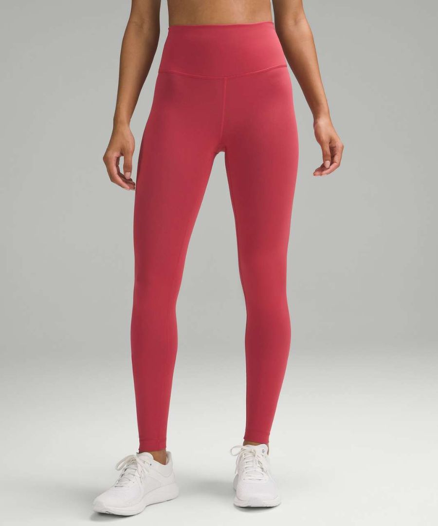 lululemon athletica, Pants & Jumpsuits, Wunder Under Luxtreme High Rise  Tights 28 Grey Pink Stripe